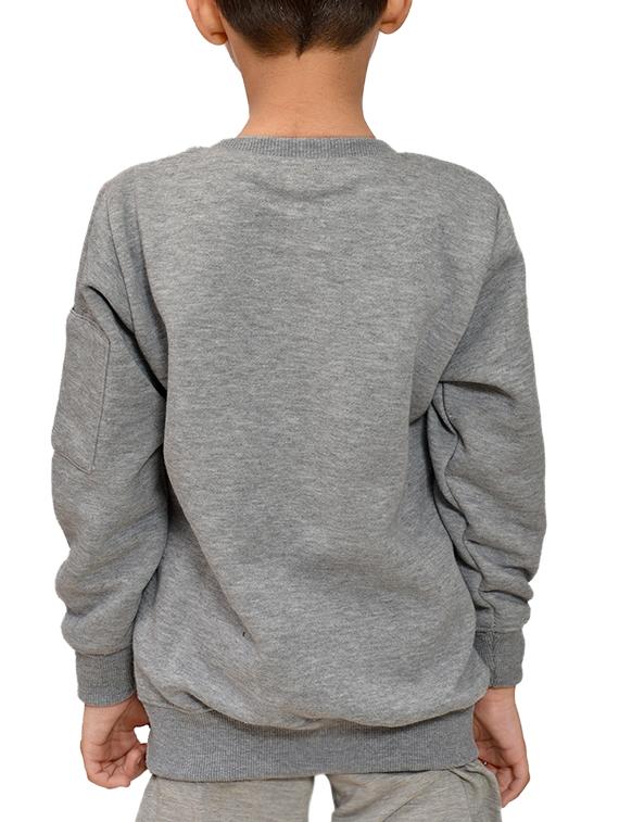 grey fleece sweatshirt - 15707460 - Zoom Image - 2