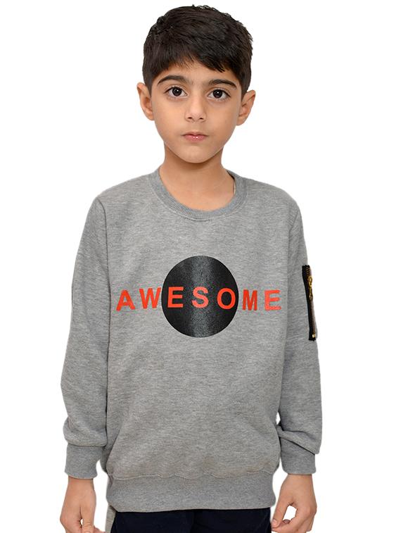 grey fleece sweatshirt - 15707460 - Zoom Image - 3
