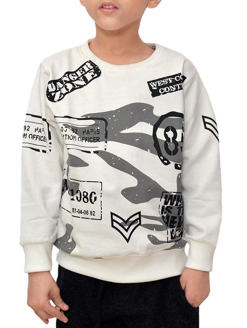 white fleece sweatshirt - 15707465 - Standard Image - 1