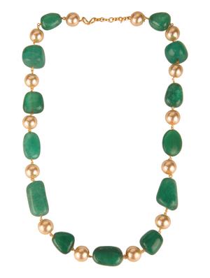 green gold tone necklace - 15707484 - Standard Image - 2