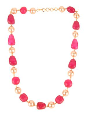 pink gold tone necklace - 15707485 - Standard Image - 2