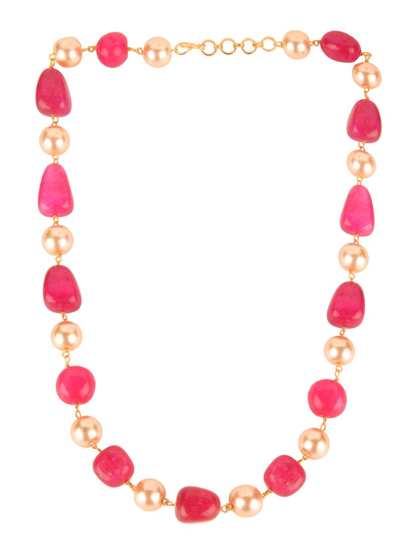 pink gold tone necklace - 15707485 - Zoom Image - 2