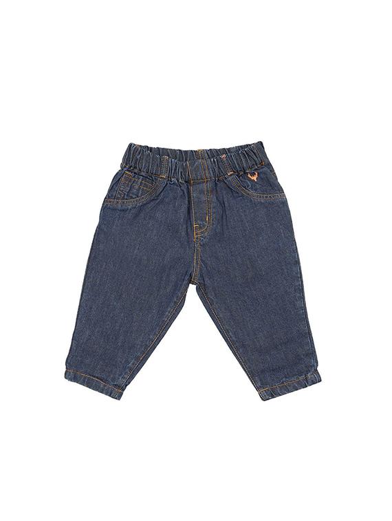 blue cotton blend plain jeans - 15707995 - Zoom Image - 1