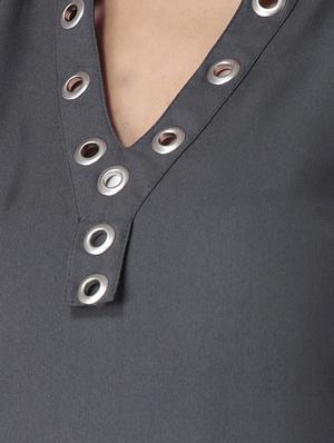 eyelet detail layered jumpsuit - 15708113 - Standard Image - 4