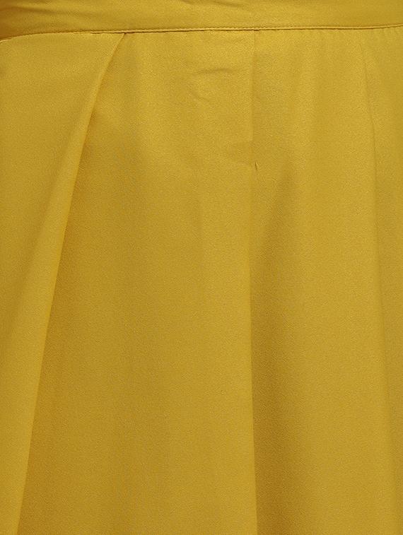 mustard yellow pleated skirt - 15708358 - Zoom Image - 5