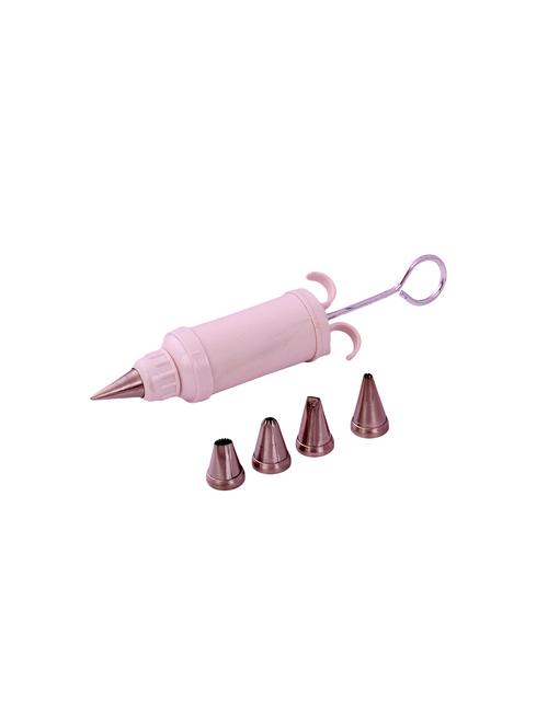 plastic icing syringe with 5 nozzles, cream - 15709606 - Standard Image - 1