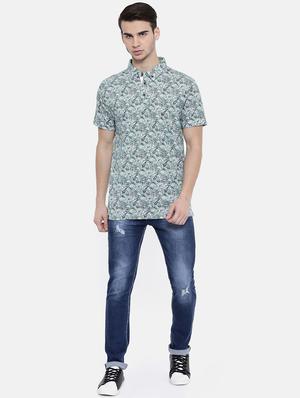 blue cotton blend ripped jeans - 15709863 - Standard Image - 4