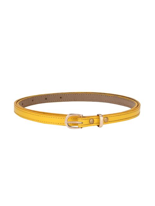 yellow leatherette (pu belt - 15710197 - Standard Image - 1