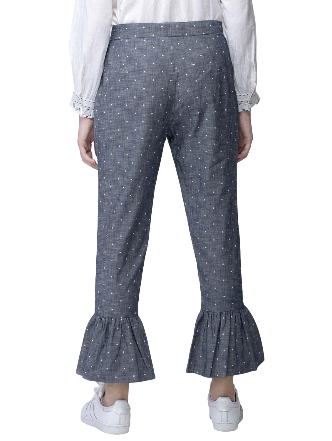flared hem polka dotted trouser - 15710219 - Zoom Image - 3