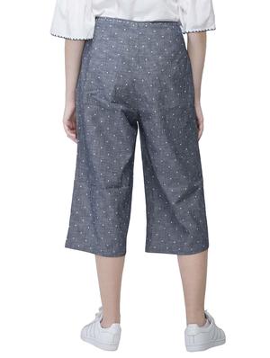 polka dotted pleated culottes - 15710221 - Standard Image - 3