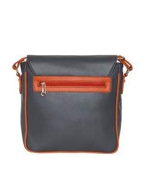grey leatherette (pu) messenger handbag - 15710331 - Standard Image - 2