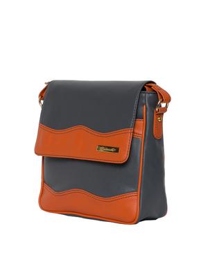 grey leatherette (pu) messenger handbag - 15710331 - Standard Image - 4