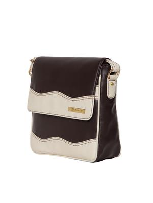 black leatherette (pu) messenger sling bag - 15710332 - Standard Image - 4