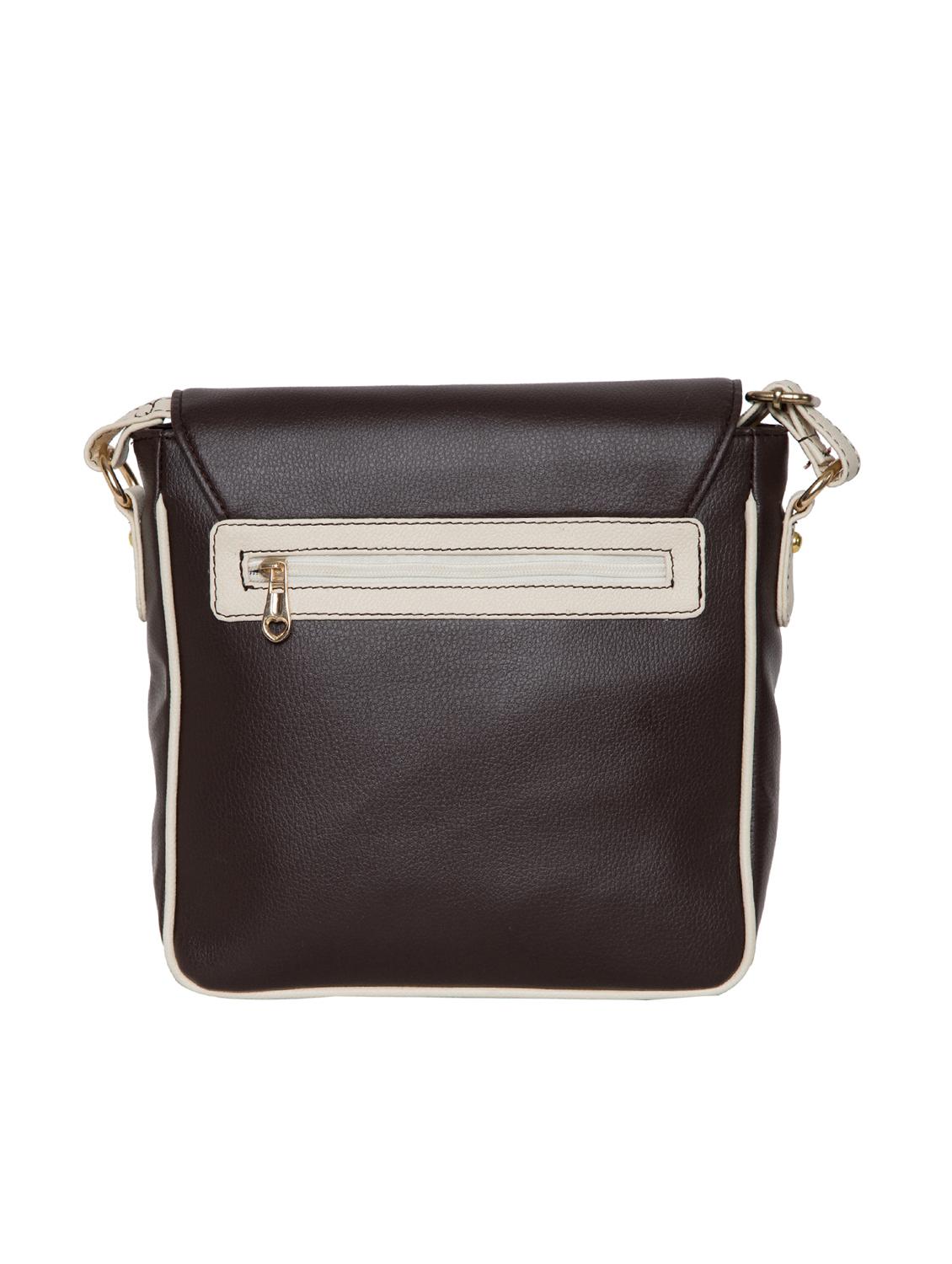 black leatherette (pu) messenger sling bag - 15710332 - Zoom Image - 2