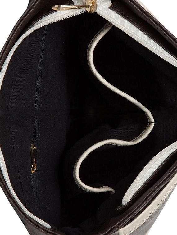 black leatherette (pu) messenger sling bag - 15710332 - Zoom Image - 3