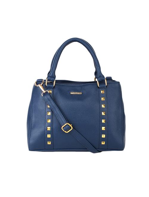 blue leatherette (pu) regular handbag - 15710349 - Standard Image - 1