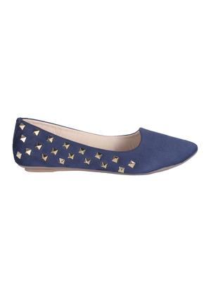 blue slip on ballerinas - 15710869 - Standard Image - 2
