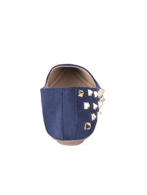 blue slip on ballerinas - 15710869 - Standard Image - 3
