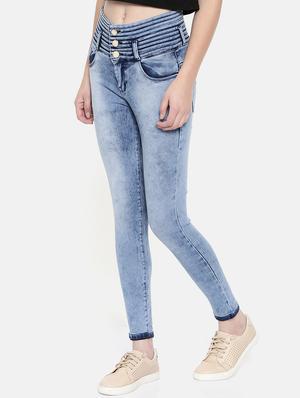 button-up stone washed jeans - 15713251 - Standard Image - 2
