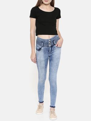 button-up stone washed jeans - 15713251 - Standard Image - 4