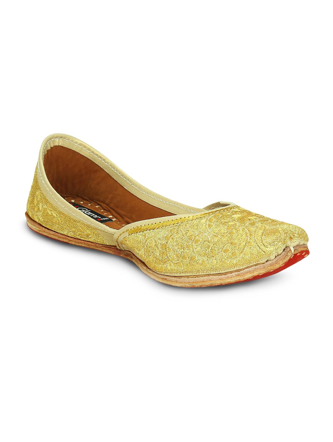 gold slip on jutis - 15713333 - Zoom Image - 1