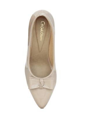 beige faux leather slip on pumps - 15713336 - Standard Image - 4