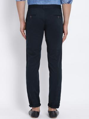 navy blue cotton chinos - 15713457 - Standard Image - 3