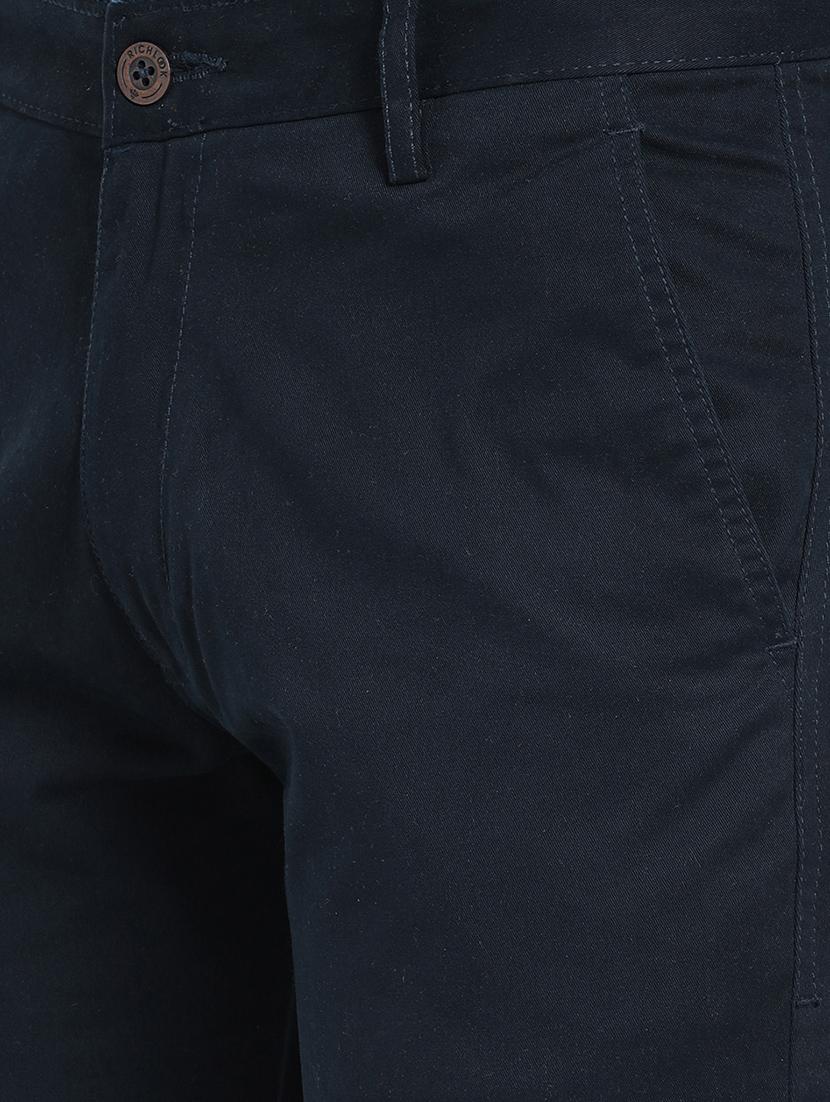 navy blue cotton chinos - 15713457 - Zoom Image - 4