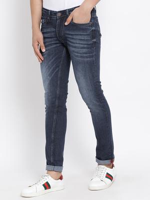 blue cotton washed jeans - 15713464 - Standard Image - 2