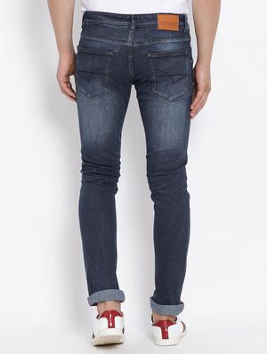 blue cotton washed jeans - 15713464 - Standard Image - 3