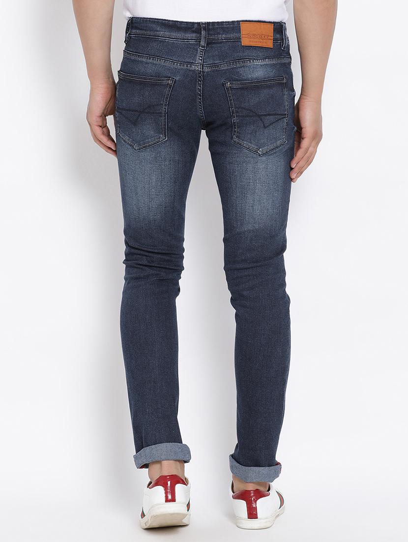 blue cotton washed jeans - 15713464 - Zoom Image - 3