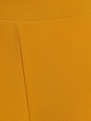 mustard flared palazzo - 15713589 - Standard Image - 5