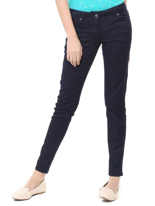 Bead embellished skinny jeans - 15713907 - Standard Image - 1