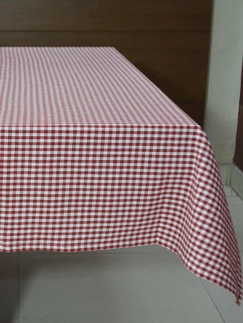 woven check table cover - 15713981 - Zoom Image - 2