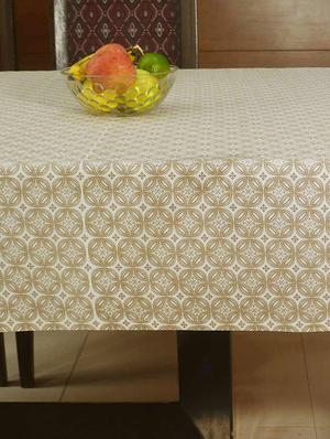 beige printed table cover - 15713988 - Standard Image - 2