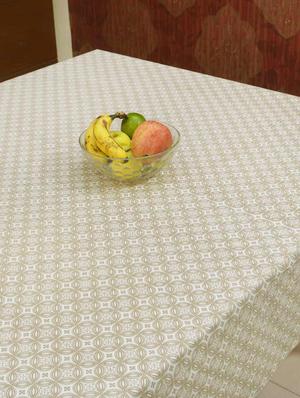 beige printed table cover - 15713988 - Standard Image - 4