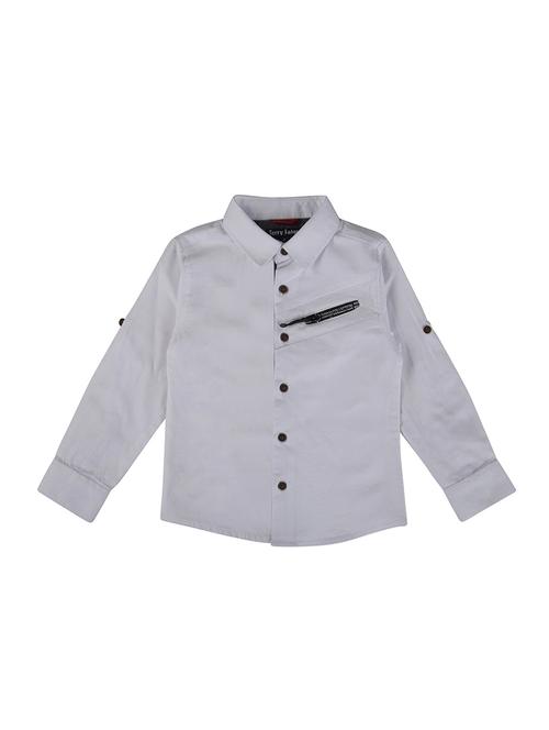 white cotton shirt - 15714281 - Standard Image - 1