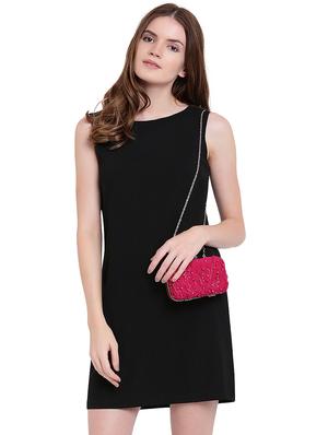 pink silk box clutch - 15715865 - Standard Image - 5
