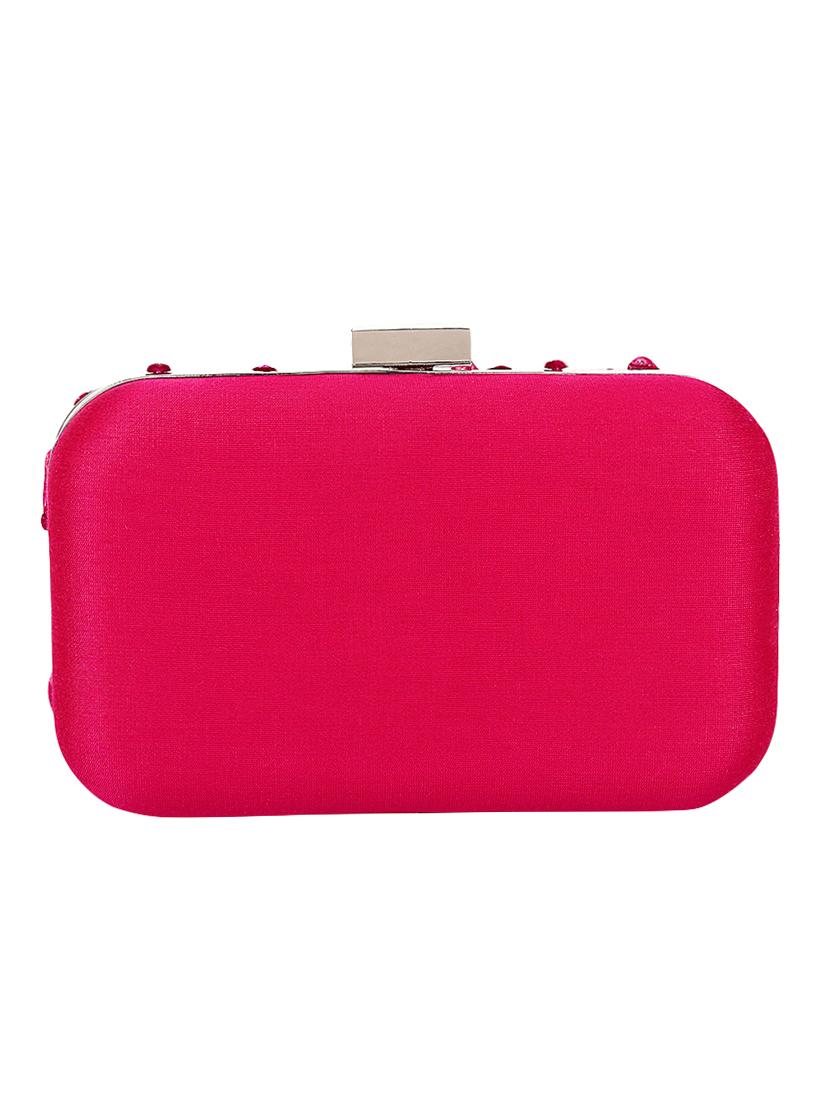 pink silk box clutch - 15715865 - Zoom Image - 2