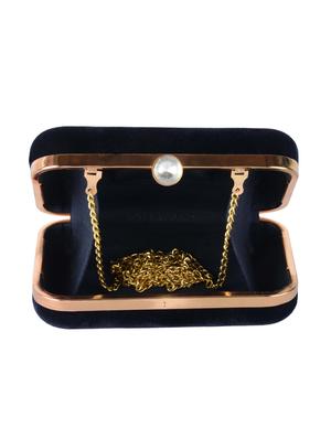 black velvet box clutch - 15715931 - Standard Image - 3