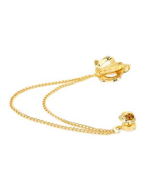 gold metal brooch - 15715940 - Standard Image - 2