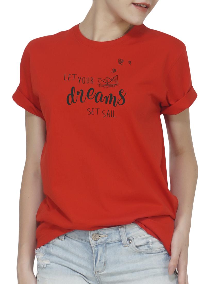 Quirky text round neck tee - 15718799 - Zoom Image - 1