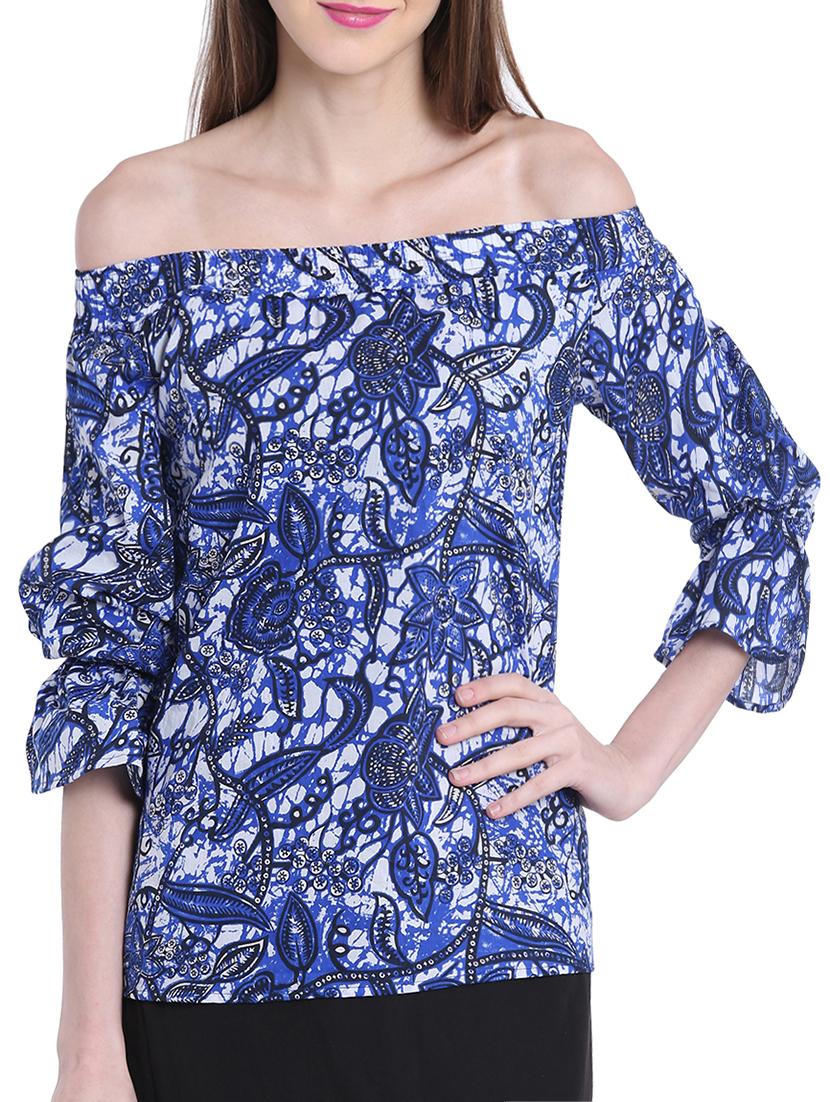 smocked off shoulder top - 15719550 - Zoom Image - 1