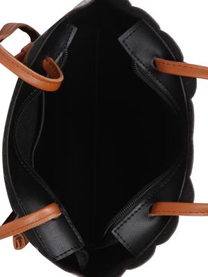 black leatherette (pu) regular tote - 15720328 - Standard Image - 3