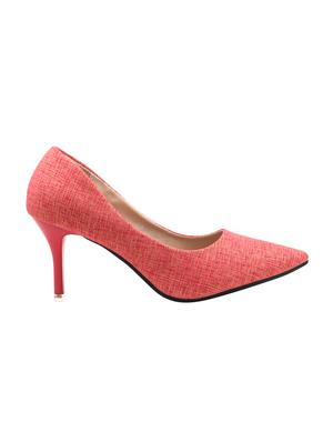 maroon suede slip on pumps - 15720769 - Standard Image - 2