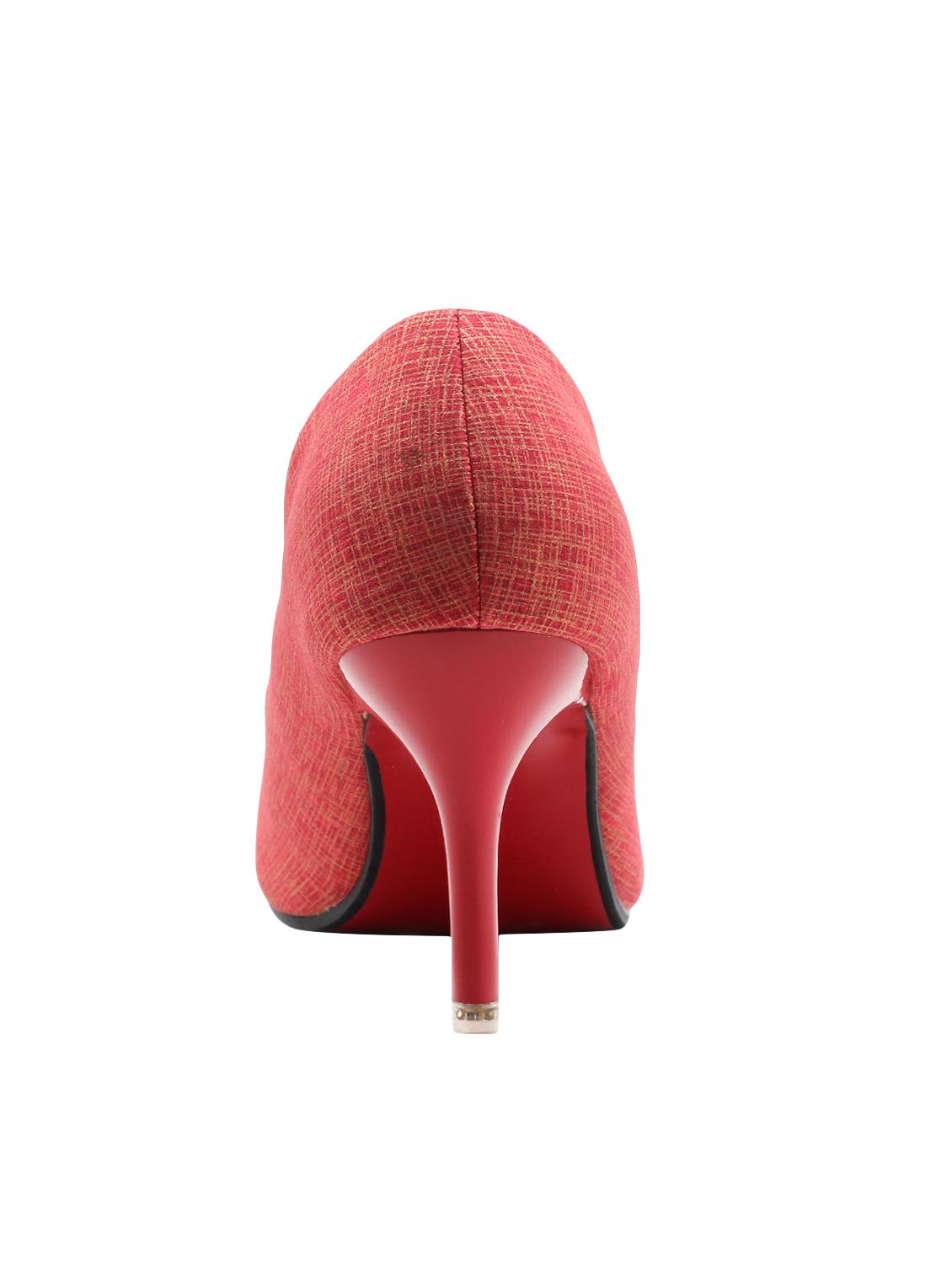 maroon suede slip on pumps - 15720769 - Zoom Image - 3