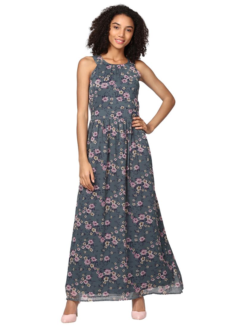 smocking detail sleeveless maxi dress - 15721046 - Zoom Image - 1