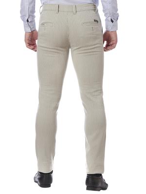 grey cotton flat front formal trouser - 15721517 - Standard Image - 3