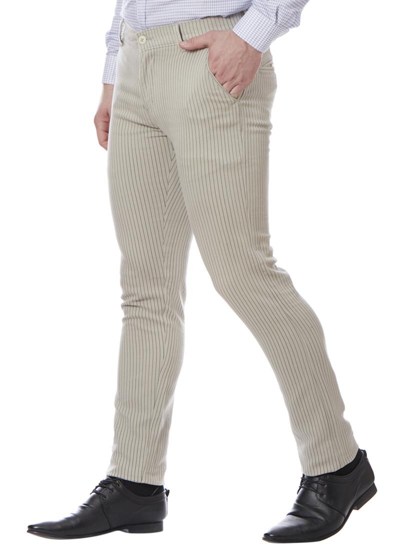 grey cotton flat front formal trouser - 15721517 - Zoom Image - 2
