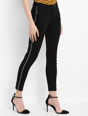 side taping detail skinny jeans - 15721904 - Standard Image - 2